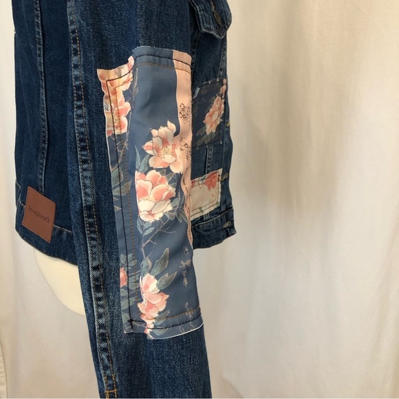 DESIGUAL Boho patchwork jean jacket. Size 4 - Picture 5 of 14